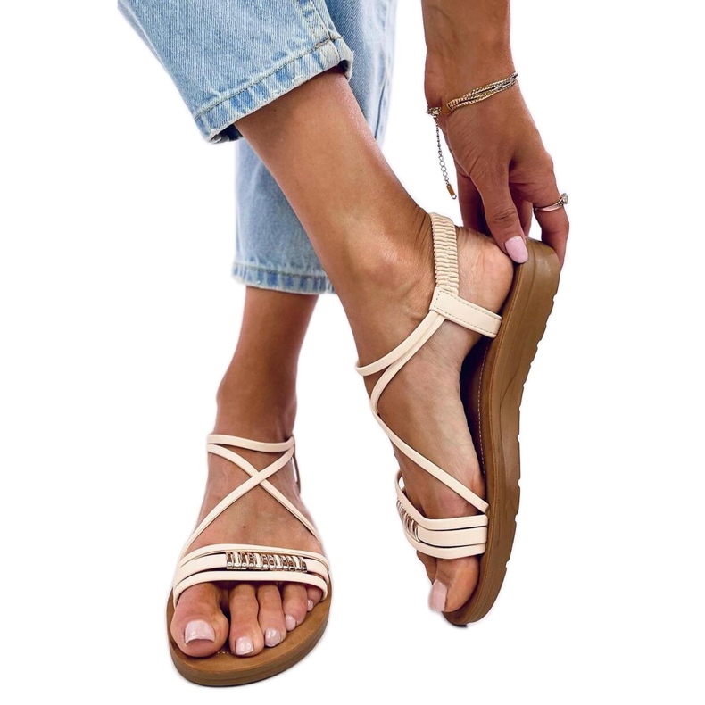 Rostani Sandali beige da donna - Inello