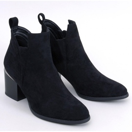 Hallie Stivaletti con tacco in pelle scamosciata nera - Inello nero