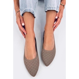 Ballerine Balart Khaki con calzino a mandorla - Inello marrone