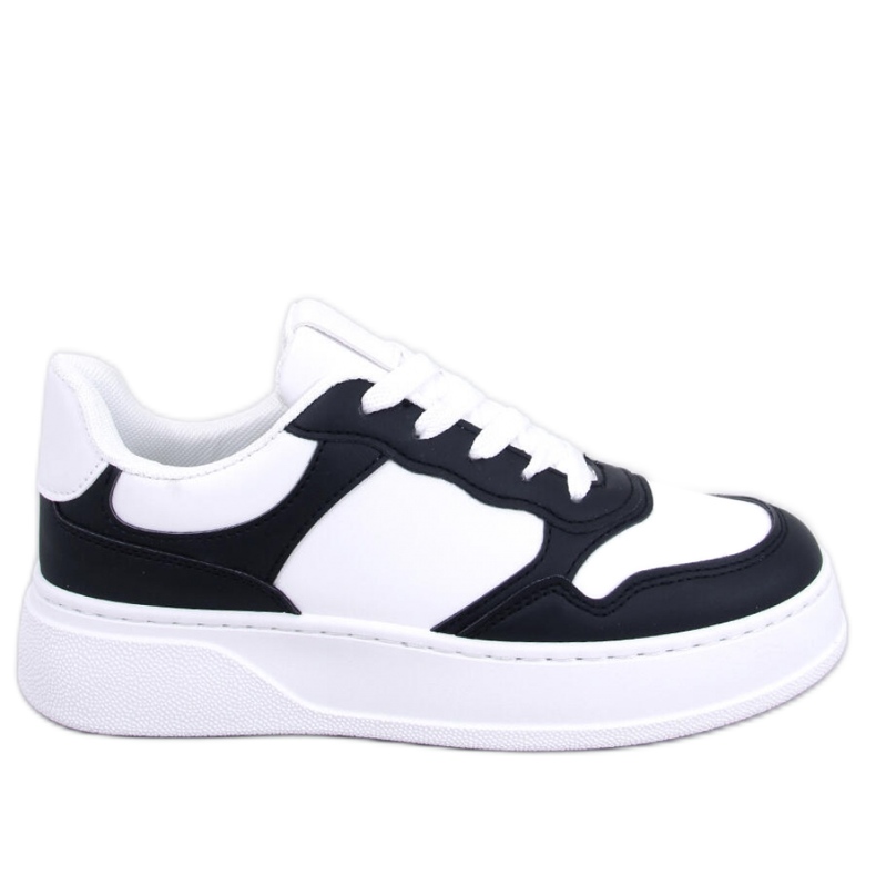 Sneakers da donna con suola alta Nere bianca