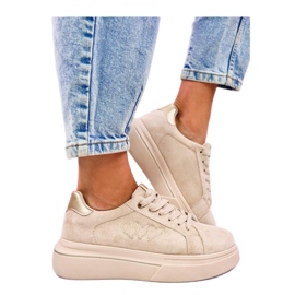 Sneakers da donna pastello Akins Khaki - Inello beige