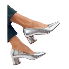 Shers Décolleté con tacco alto argento - Inello grigio