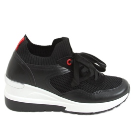 Fenix ​​Sneakers con zeppa nere - Inello nero