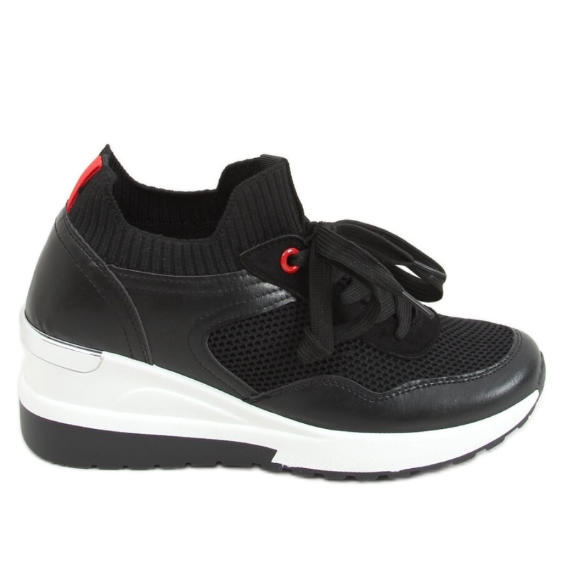 Fenix ​​Sneakers con zeppa nere - Inello nero