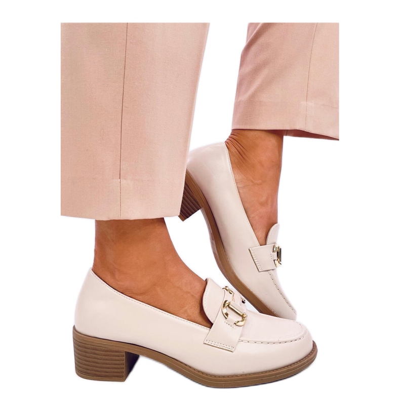 Décolleté Rabier Beige con tacco largo - Inello