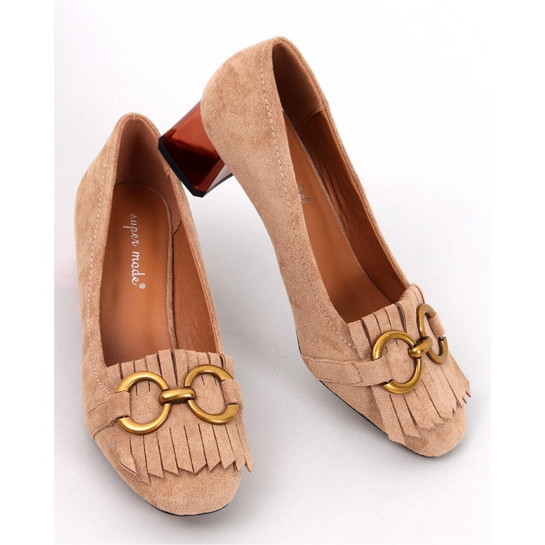 Weinn Décolleté con tacco color rame beige - Inello