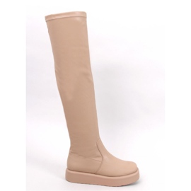 Baird Stivali sopra il ginocchio beige con suola spessa - Inello