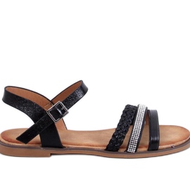 Pasini Sandali neri da donna - Inello nero