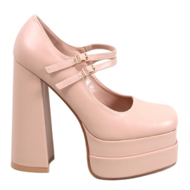 Loit Décolleté con plateau in grana beige - Inello