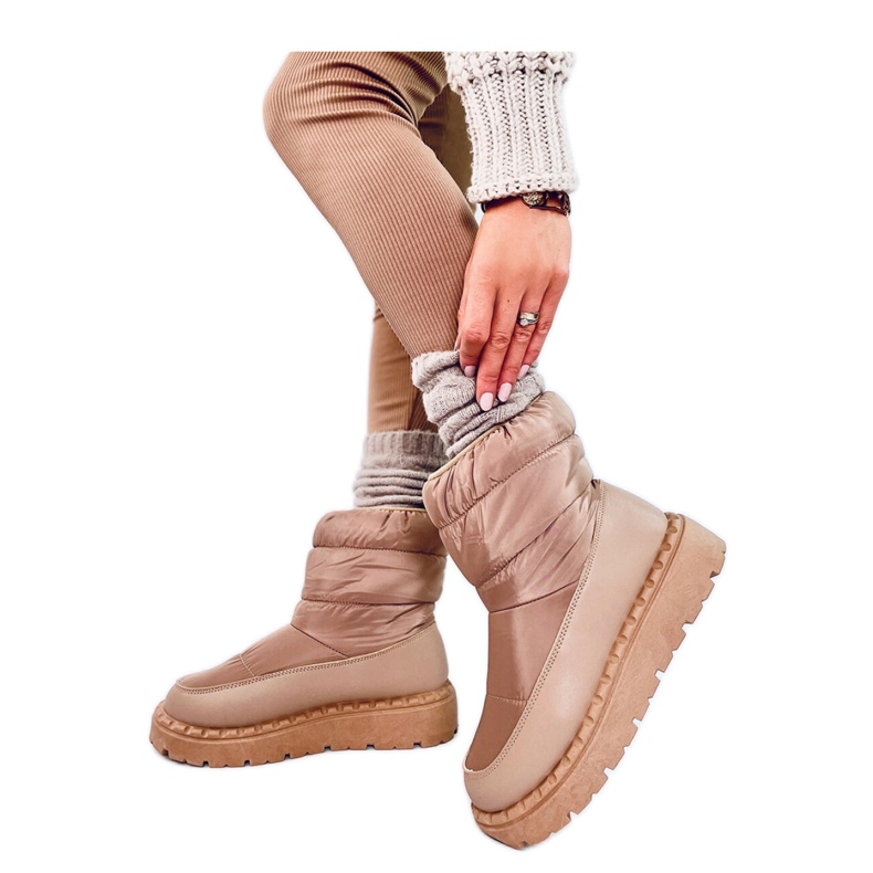 Javier Khaki - Doposci Inello in nylon marrone