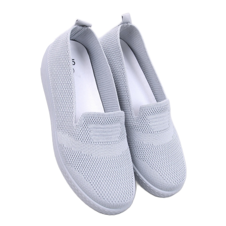 Scarpe da ginnastica a calzino Combe Grigie - Inello grigio