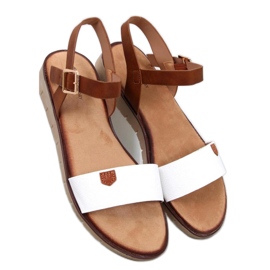 Sandali da donna Almera bianchi - Inello bianco