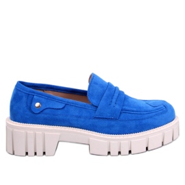 Mocassini con plateau Chandra blu - Inello