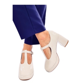 Décolleté con plateau Moreton Beige - Inello