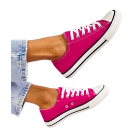 Sneakers classiche da donna Basic Fucsia - Inello rosa