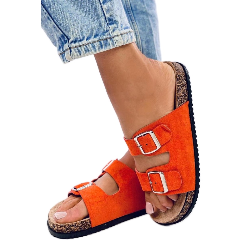 Sandalo infradito in sughero Ponses Orange - Inello arancia
