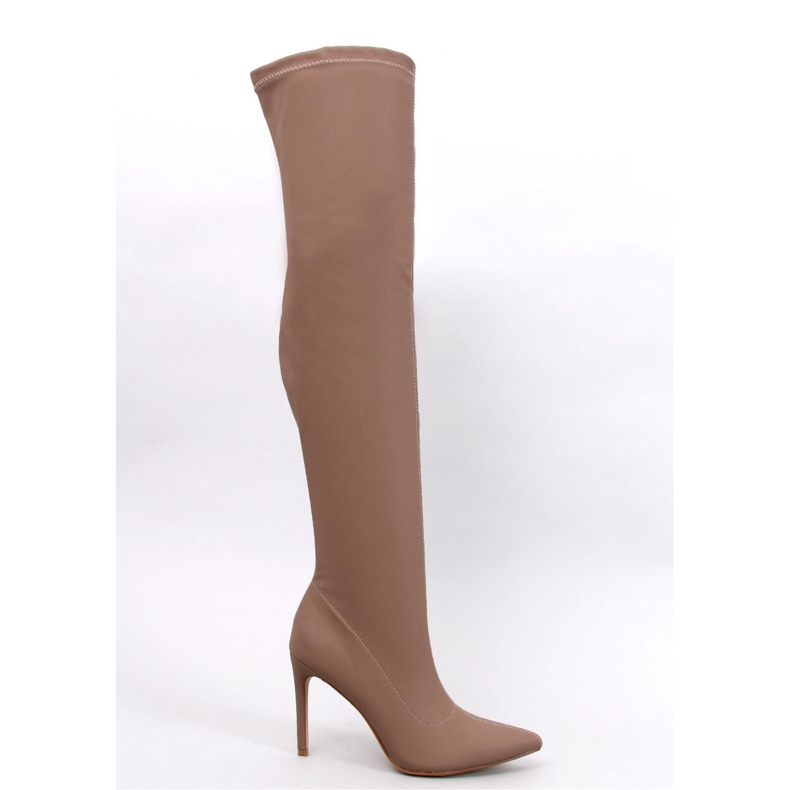Dearica Stivali stiletto color kaki - Inello marrone