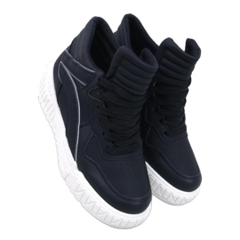 Gahine Scarpe da ginnastica alte nere - Inello nero