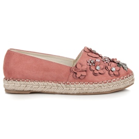 Marquiz Scarpe basse slip-on con decorazioni rosa