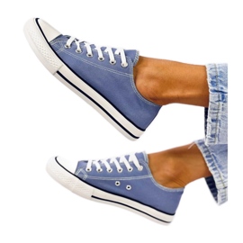 Sneakers classiche da donna Basic Jeans - Inello blu