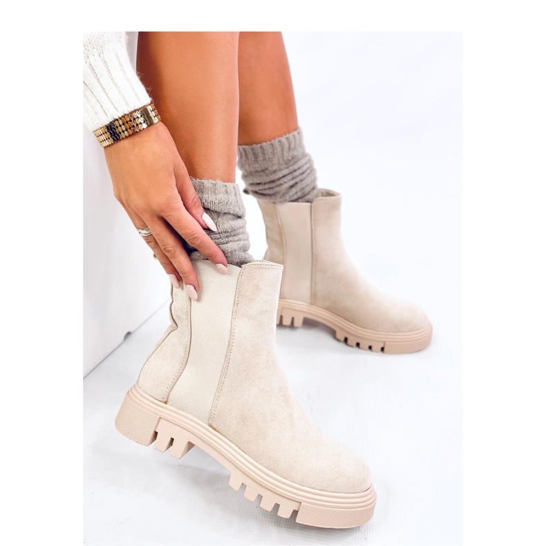 Swanson Stivaletti Chelsea alti beige - Inello