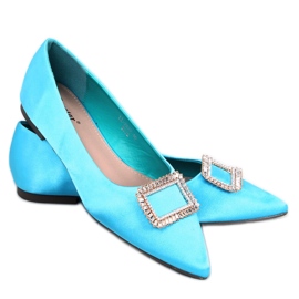 Ballerine eleganti con pietre Lorella Blu - Inello