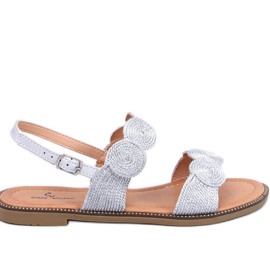 Sandali da donna Raulet Argento - Inello grigio