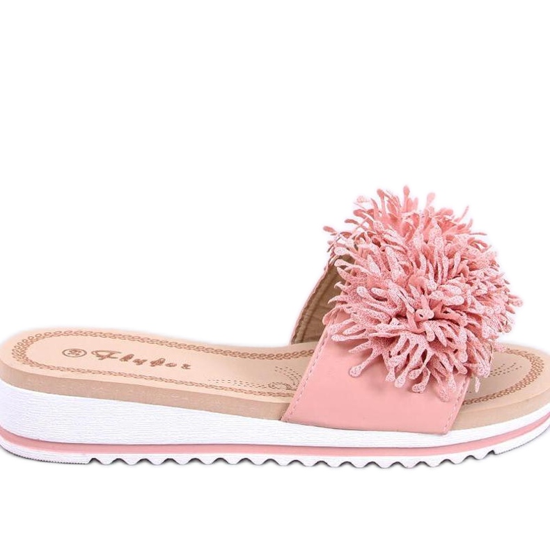 Sandalo con zeppa con fiori Ragnes Pink - Inello rosa