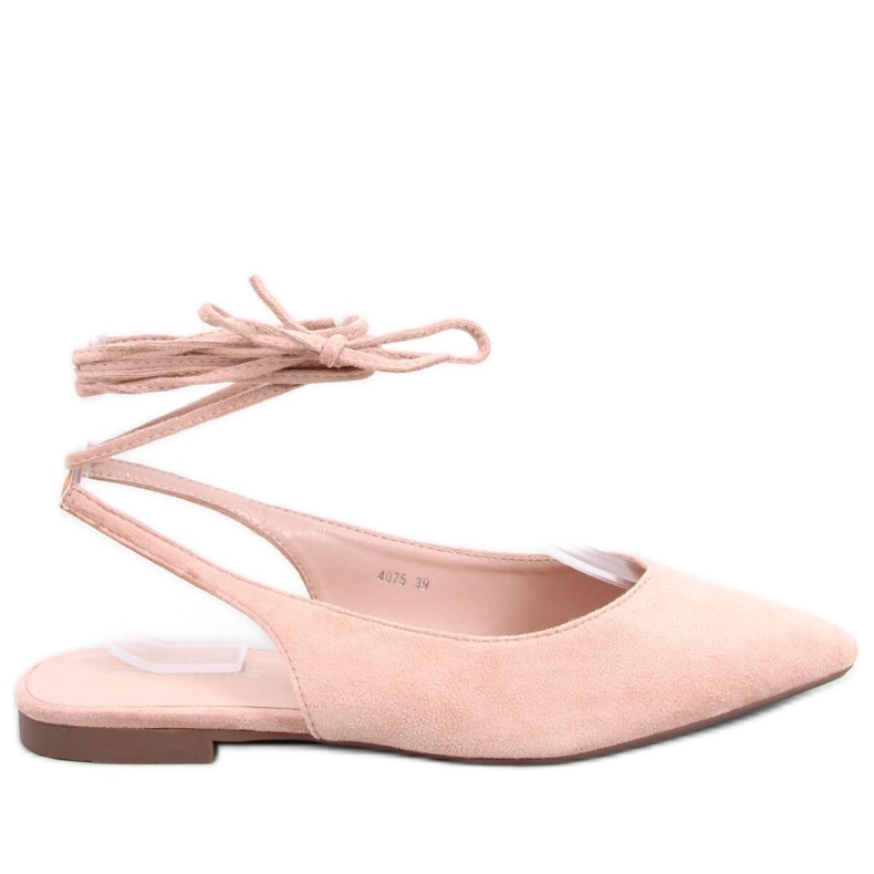 Dentoni Ballerine stringate nude - Inello beige