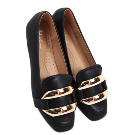 Mocassini da donna Hedd Black - Inello nero
