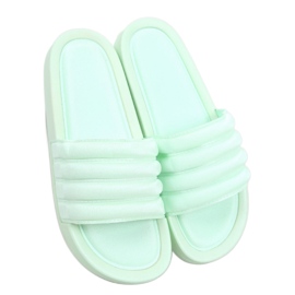 Minno LT.GREEN sandalo infradito da donna - Inello verde