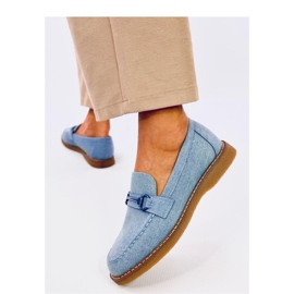 Mocassini da donna in camoscio di States Jeans - Inello blu