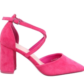 Décolleté con cinturini incrociati Thois Fucsia - Inello rosa