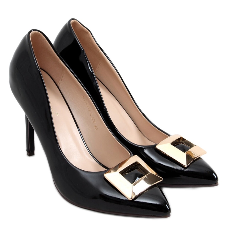 Margaret Tacchi a spillo in vernice nera - Inello nero