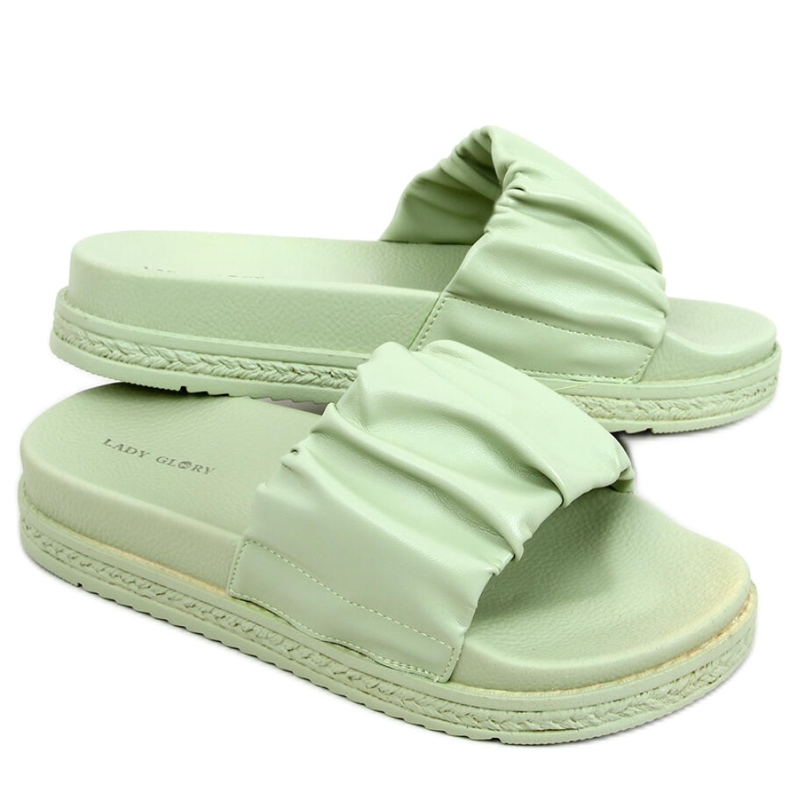 Sandalo infradito da donna Atissa Green - Inello verde