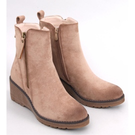 Stivaletti con zeppa Meyer Beige - Inello