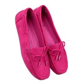 Mocassini Wards in camoscio fucsia - Inello rosa