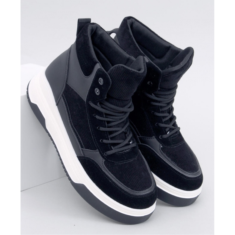 Riess Scarpe da ginnastica alte nere - Inello nero
