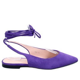 Dentoni Ballerine stringate viola - Inello