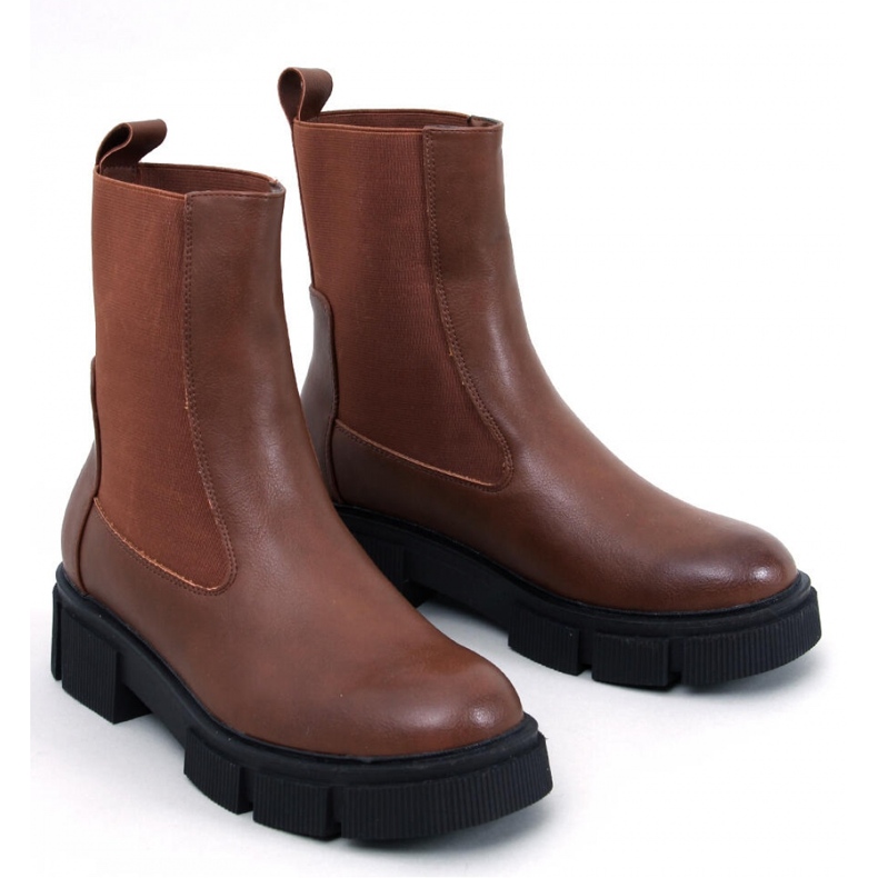 Stivaletti Chelsea Sneed Camel da donna - Inello marrone