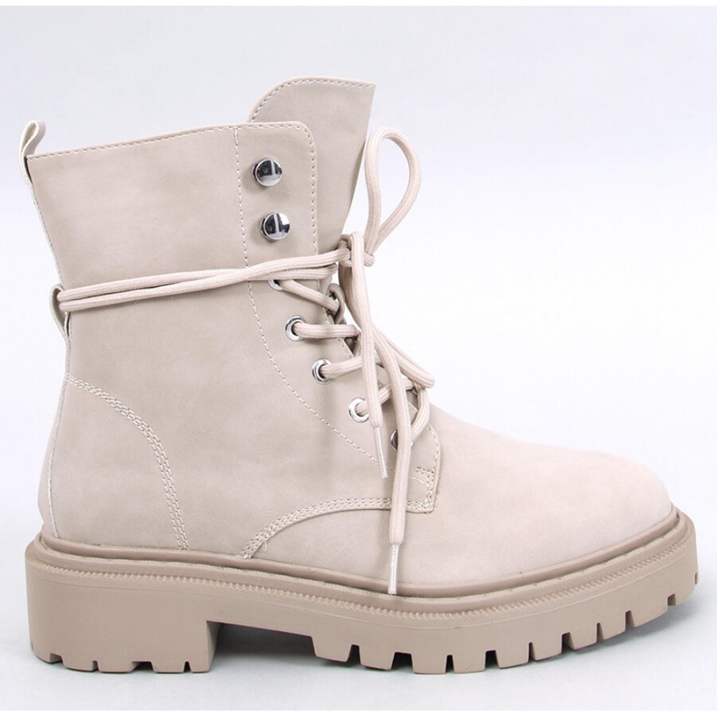 Simmo Stivaletti stringati beige con protezione - Inello