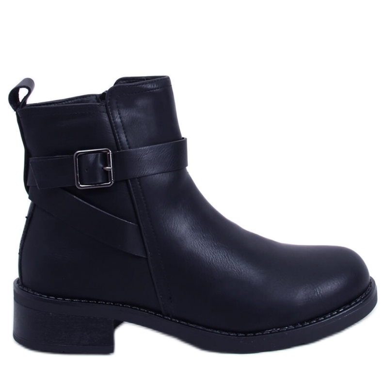 Stivaletti Chelsea in grana da donna Rubio Black - Inello nero