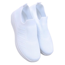 Groppi Scarpe slip-on a calzino bianche - Inello bianca