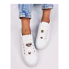 Yared sneakers con plateau BIANCO/ORO - Inello bianca