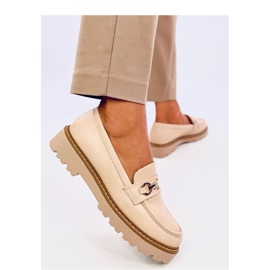 Nivetti Mocassini con plateau beige - Inello