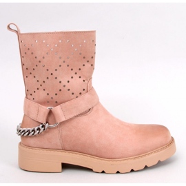 Stivaletti traforati Issey Khaki - Inello beige