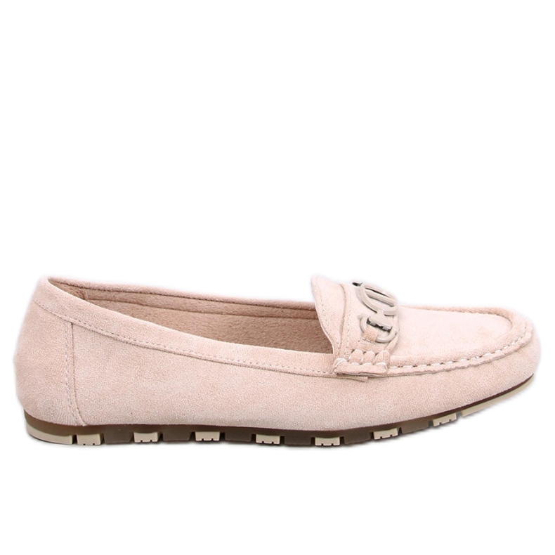 Mocassini Trabei Beige da donna in camoscio - Inello