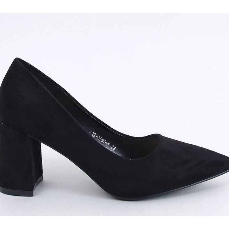 Clairay Décolleté nere con tacco largo - Inello nero