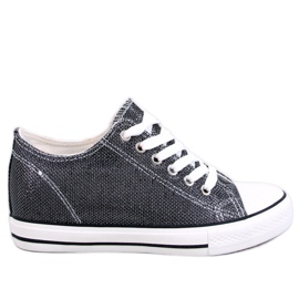 Foss Scarpe da ginnastica con zeppa nere - Inello nero