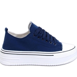 Scarpe da ginnastica con suola alta Loic Navy - Inello